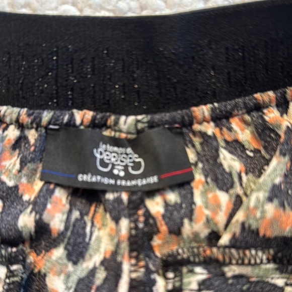 Le Temps Des Cerises Multicolor Patterned Pants - Picture 2 of 7